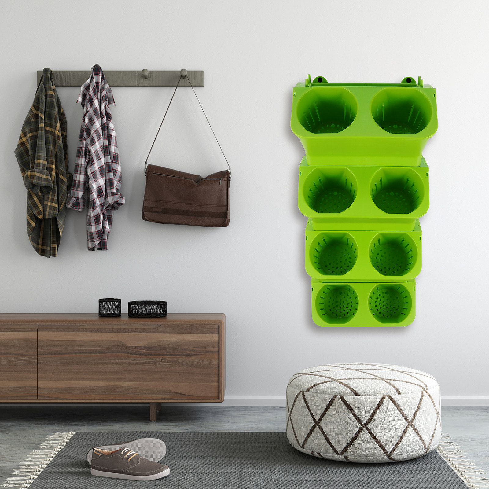 Self Watering Planter - Conjunto de 4 Vasos Verticais de
