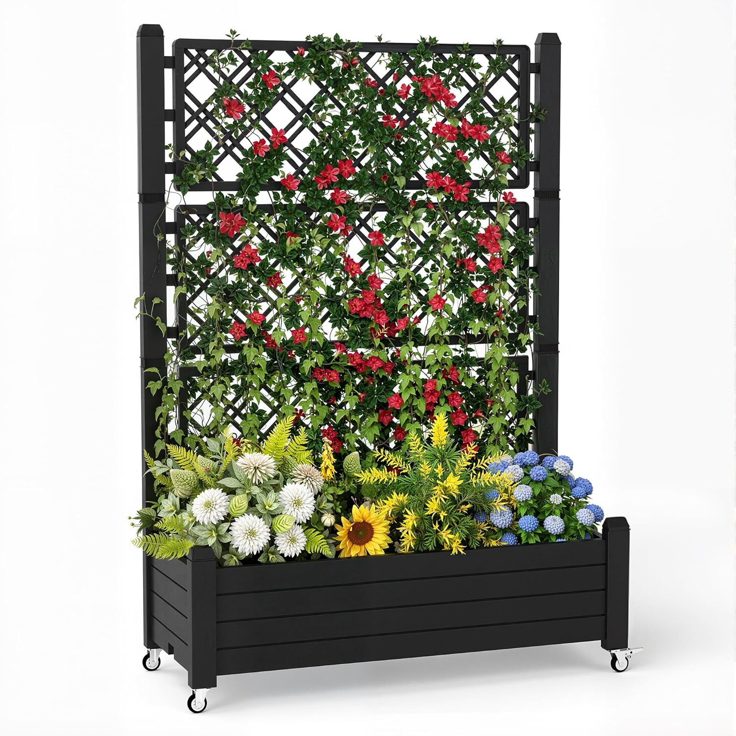 Self Watering Planter - Canteiro Elevado com Treliça, Caixa de