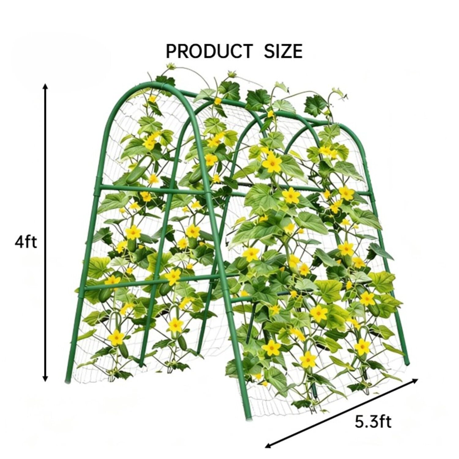 Arco de Jardim 4x5.3FT para Ca - Raised Garden Bed avaliação e preço