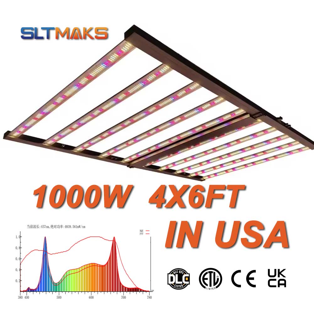 SLTMAKS 8x6FT 4X6FT 1000W Luz  - Grow Light Led avaliação e preço