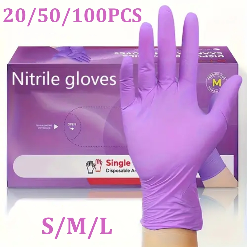 50/100 pçs luvas de nitrilo vi - Garden Gloves avaliação e preço